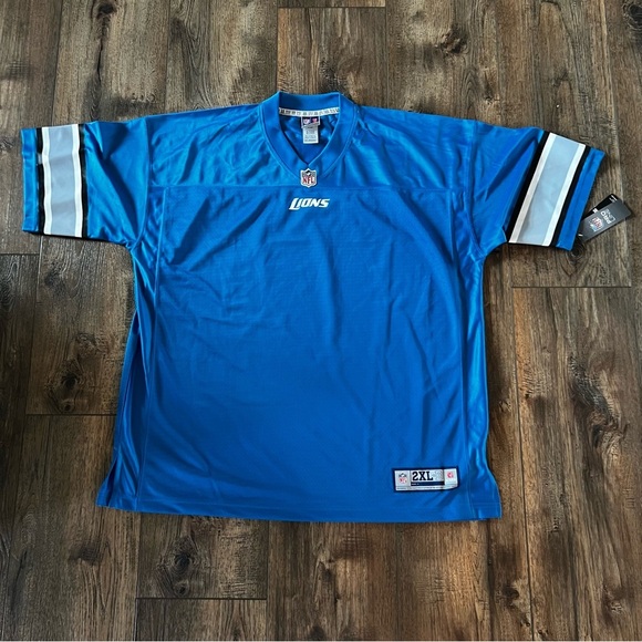 NWT Detroit Lions Men’s Pro Line Officially Licensed BlankJersey Blue Size 2XL B - Picture 1 of 11